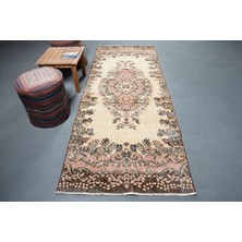 Kayra Export Türk Halısı, Eskitme Halı, Halı, 103X275 cm Bej Halı, Ofice Mutfak Halı, Kabilesı Koridor Halı,  935