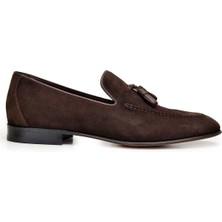 Nevzat Onay Kahverengi Klasik Loafer Kösele Erkek Ayakkabı -9858-