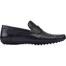 Nevzat Onay Siyah Yazlık Erkek Loafer Ayakkabı