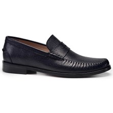 Nevzat Onay Siyah Klasik Loafer Kösele Erkek Ayakkabı -10345-