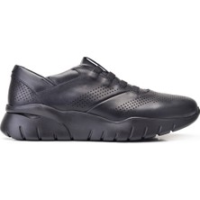 Nevzat Onay Siyah Baskı Bağsız Erkek Sneaker Ayakkabı