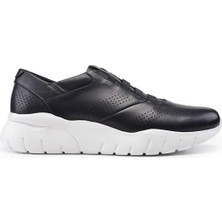 Nevzat Onay Siyah Baskı Beyaz Taban Sneaker -10961-