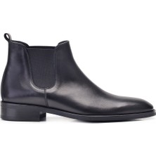 Nevzat Onay Deri Siyah Klasik Chelsea Erkek Bot -10630-