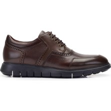 Nevzat Onay Deri Kahverengi Günlük Bağcıklı Erkek Ayakkabı -11732-