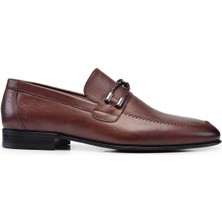 Nevzat Onay Taba Klasik Loafer Kösele Erkek Ayakkabı -10935-