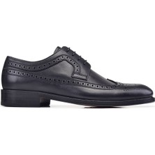 Nevzat Onay Siyah Klasik Bağcıklı Kösele Erkek Ayakkabı -12476-