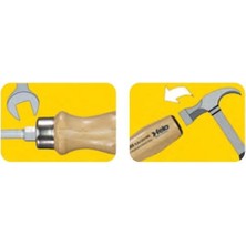 Felo Ağaç Saplı Somunlu Düz Tornavida 5.5x100mm (335 Serisi)