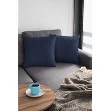 RugViva 2'li 43 x 43 cm Laci Kırlent Kılıfı Tay Tüyü Döşemelik Premium Kumaş Dekoratif Çift Taraflı KRL022