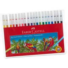 Faber-Castell Yıkanabilir Su Bazlı 20 Renk Keçeli Kalem