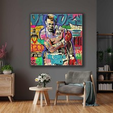 SML Tablo Muhammed Ali Boksör Boks Grafiti Kanvas Tablo