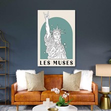 SML Tablo Les Muses Özgürlük Heykeli Kanvas Tablo