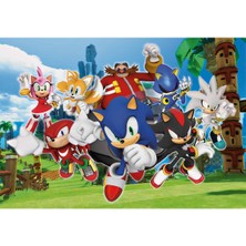 Clementoni 104 Parça Supercolor Puzzle: Sonic The Hedgehog