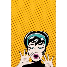 RugViva Yıkanır Leke Tutmayan Leke Tutmayan Dokuma Elit Kumaş Pop Art Masa Örtüsü MSO069