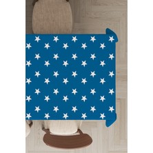 RugViva Leke Tutmayan Dokuma Elit Yıkanır Leke Tutmayan Kumaş Yıldız Desenli Masa Örtüsü MSO370