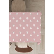 RugViva Leke Tutmayan Dokuma Elit Yıkanır Leke Tutmayan Kumaş Yıldız Desenli Masa Örtüsü MSO310