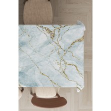 RugViva Leke Tutmayan Dokuma Elit Yıkanır Leke Tutmayan Kumaş Mermer Desen Masa Örtüsü MSO264