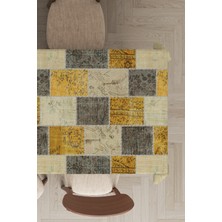 RugViva Leke Tutmayan Dokuma Elit Yıkanır Leke Tutmayan Kumaş Patchwork Desen Masa Örtüsü MSO296