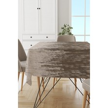 RugViva Leke Tutmayan Dokuma Elit Yıkanır Leke Tutmayan Kumaş Deri Görünümlü Masa Örtüsü MSO348