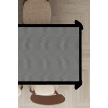 RugViva Leke Tutmayan Dokuma Elit Yıkanır Leke Tutmayan Kumaş Çerçeveli Masa Örtüsü MSO349