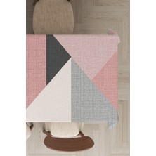 RugViva Leke Tutmayan Dokuma Elit Yıkanır Leke Tutmayan Kumaş Geometrik Desenli Masa Örtüsü MSO390