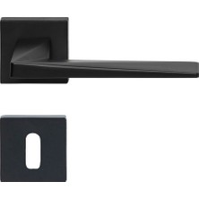 Hafele Flood Oda Kapı Kolu Seti Mat Siyah Renk