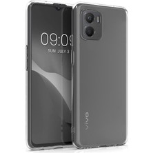 Fitcase Vivo Y15S Kılıf Kamera Korumalı Silikon Şeffaf Arka Kapak