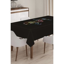 RugViva Yıkanır Leke Tutmayan Leke Tutmayan Dokuma Elit Kumaş Fil Desenli Masa Örtüsü MSO051