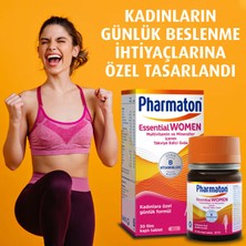 Pharmaton Essential Women 30 Tablet - Biotin, Demir, Vitamin B, Multivitamin ve Mineraller