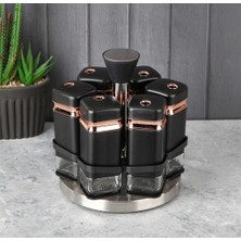 Bright Sirius Store 6'lı Döner Standlı Baharatlık Seti