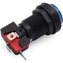 Motorobit 33MM 12V Işıklı Oyun Makinesi Butonu - Mavi