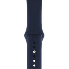  Apsuwa Apple Watch Nike+ 4 40MM Uyumlu Kordon Mat Jel Silikon Saat Kordonu 40/bb--Lacivert