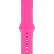  Apsuwa Apple Watch Nike 6 40MM Uyumlu Kordon Mat Jel Silikon Saat Kordonu 40/bb--Koyu Pembe