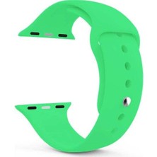  Apsuwa Apple Watch 3 42MM Uyumlu Kordon Yumuşak Lüx Silikon Saat Kordonu 42/aa--Yeşil