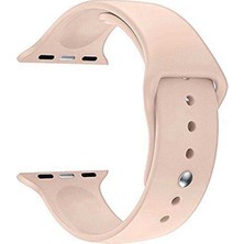  Apsuwa Apple Watch Se 40MM Uyumlu Kordon Yumuşak Lüx Silikon Saat Kordonu 40/aa--Pembe