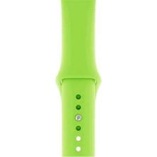 Apsuwa  Apsuwa Apple Watch Se 40MM Uyumlu Kordon Mat Jel Silikon Saat Kordonu 40/bb--Neon Yeşil