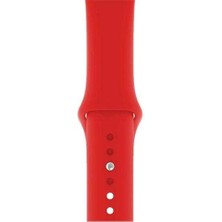  Apsuwa Apple Watch Nike+ 4 40MM Uyumlu Kordon Mat Jel Silikon Saat Kordonu 40/bb--Kırmızı
