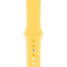  Apsuwa Apple Watch Nike+ 4 40MM Uyumlu Kordon Mat Jel Silikon Saat Kordonu 40/bb--Sarı