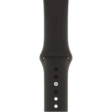 Apsuwa Apple Watch Nike+ 4 40MM Uyumlu Kordon Mat Jel Silikon Saat Kordonu 40/bb--Siyah