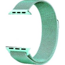  Apsuwa Apple Watch Nike Se 40MM Uyumlu Kordon Metal Wire Örgü Saat Kordonu 40/K01K--YEŞIL