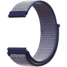  Apsuwa Huawei Watch Gt 2 46MM Uyumlu Kordon Velcro Kumaş Saat Kordonu 22/LM10--LACIVERT