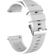  Apsuwa Huawei Watch Gt 2 Elite 46MM Uyumlu Kordon Gross Silikon Saat Kordonu 22/K26--BEYAZ