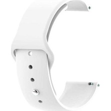  Apsuwa Huawei Watch Gt 2 Sport 46MM Uyumlu Kordon Mat Jel Silikon Saat Kordonu 22/qq--Beyaz
