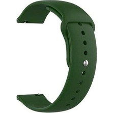 Apsuwa  Apsuwa Huawei Watch Gt 2e 46MM Uyumlu Kordon Mat Jel Silikon Saat Kordonu 22/qq--Koyu Yeşil