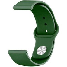  Apsuwa Huawei Watch Gt 2e 46MM Uyumlu Kordon Lüx Silikon Saat Kordonu 22/K11--KOYU Yeşil