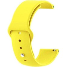 Apsuwa  Apsuwa Huawei Watch Gt Active 46MM Uyumlu Kordon Mat Jel Silikon Saat Kordonu 22/qq--Sarı