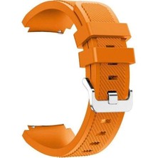  Apsuwa Huawei Watch Gt 46MM Uyumlu Kordon Ultimate  Silikon Saat Kordonu 22/lm2--Turuncu