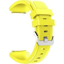  Apsuwa Huawei Watch Gt Active 46MM Uyumlu Kordon Ultimate  Silikon Saat Kordonu 22/lm2--Sarı