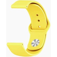  Apsuwa Samsung Gear S3 Uyumlu Kordon Lüx Silikon Saat Kordonu 22/K11--SARI