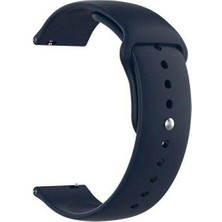  Apsuwa Samsung Galaxy Watch Active 3 41MM Uyumlu Kordon Mat Jel Silikon Saat Kordonu 20/qq-Lacivert