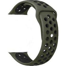  Apsuwa Samsung Gear S2 Classic Uyumlu Kordon Delikli Çift Renk Saat Kordonu 20K02-YEŞIL-SIYAH